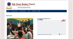 Desktop Screenshot of oakgrovebaptistchurch.com