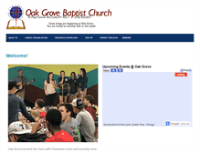 Tablet Screenshot of oakgrovebaptistchurch.com
